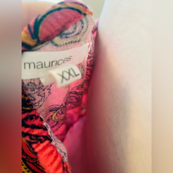 Maurice’s Pink & Gold High Low Maxi Dress XXL - Picture 8 of 8